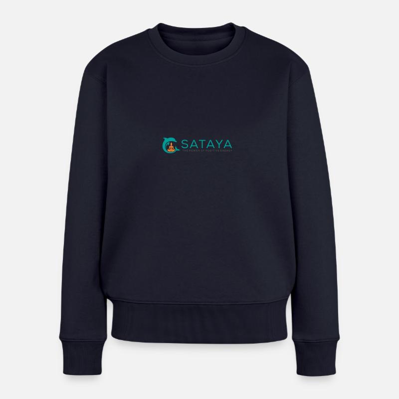 SATAYA - Delfine - Frauen Premium Bio Pullover - Navy