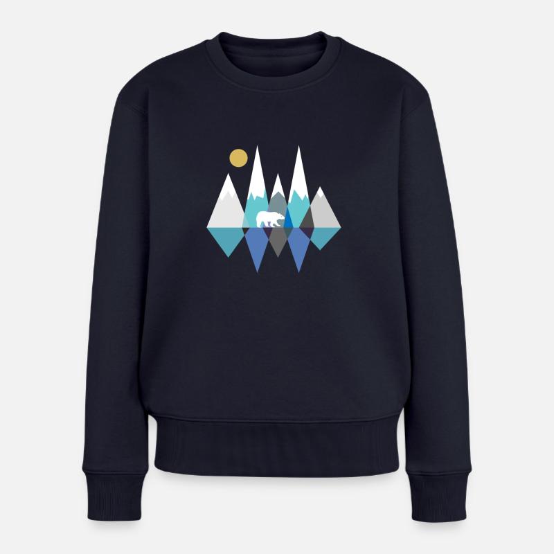 Eisbär - Frauen Premium Bio Pullover - Navy