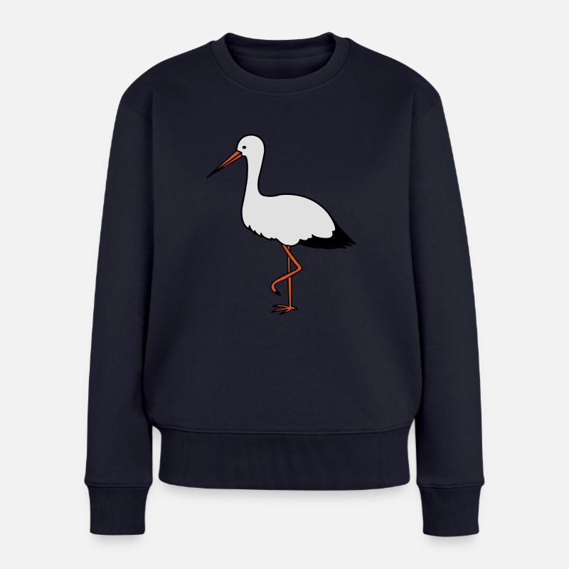 storch - Frauen Premium Bio Pullover - Navy