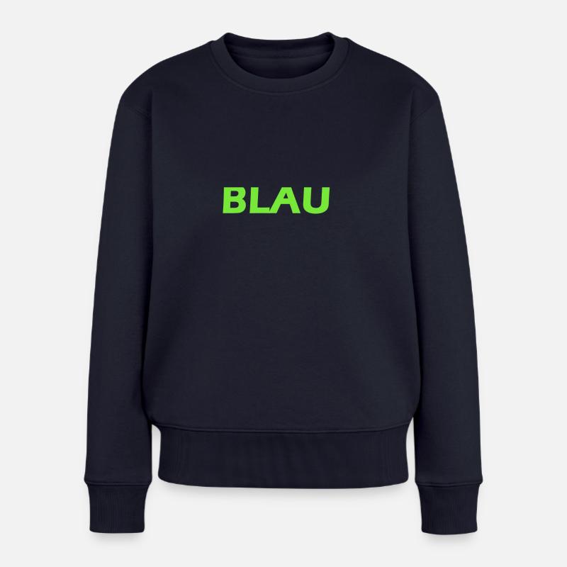 BLEU EN SCÉNARIO VERT - Pull Premium bio Femme - bleu marine