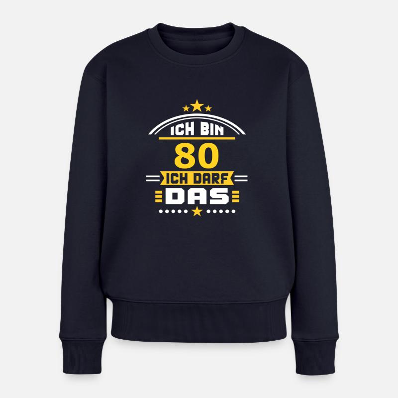 80 - Frauen Premium Bio Pullover - Navy