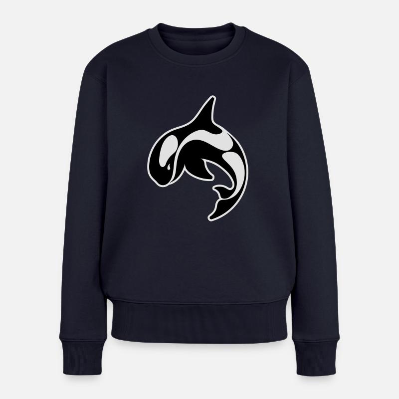 Orque - Pull Premium bio Femme - bleu marine