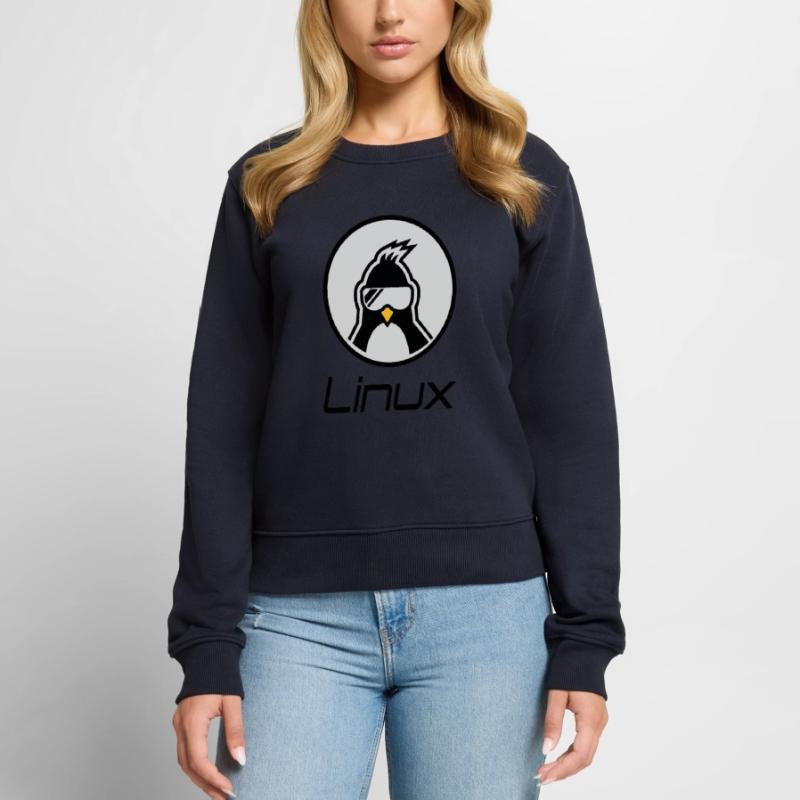 linux Frauen Premium Bio Pullover