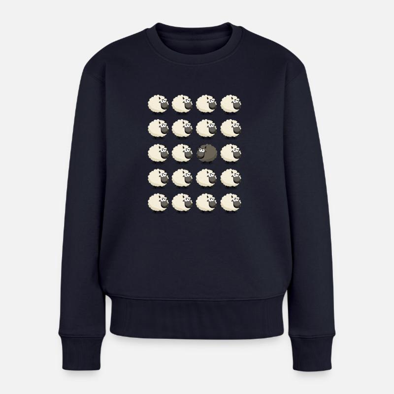 mouton noir - Pull Premium bio Femme - bleu marine