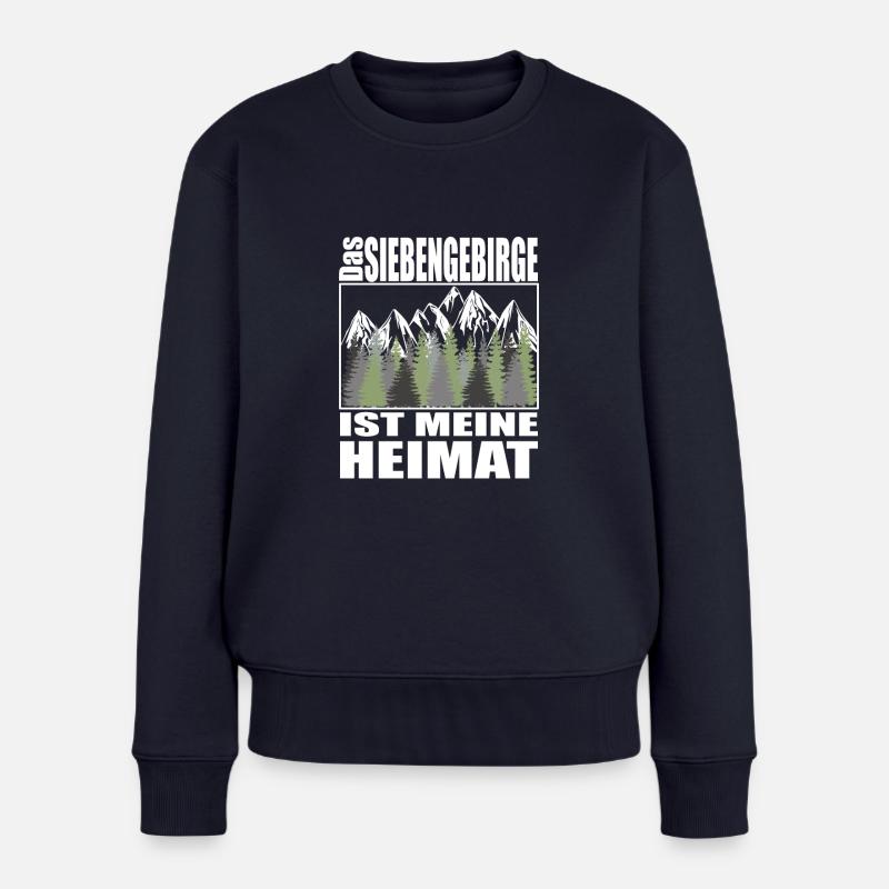 Siebengebirge Heimat - Frauen Premium Bio Pullover - Navy