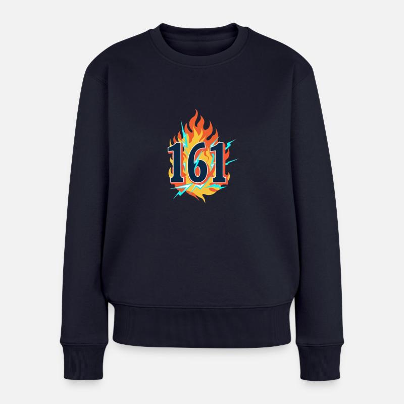 161 - Frauen Premium Bio Pullover - Navy