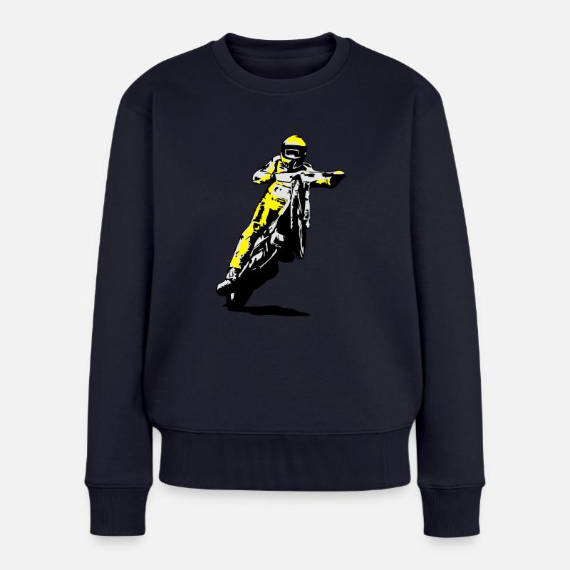 Speedway - Frauen Premium Bio Pullover - Navy