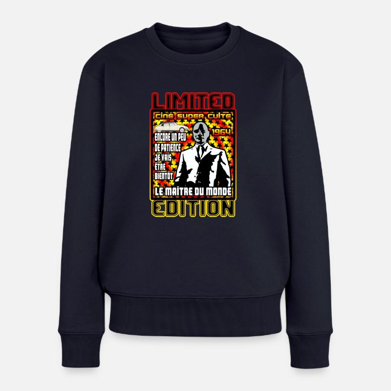 le maitre du monde - Pull Premium bio Femme - bleu marine