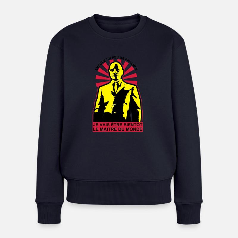 le maitre du monde - Pull Premium bio Femme - bleu marine