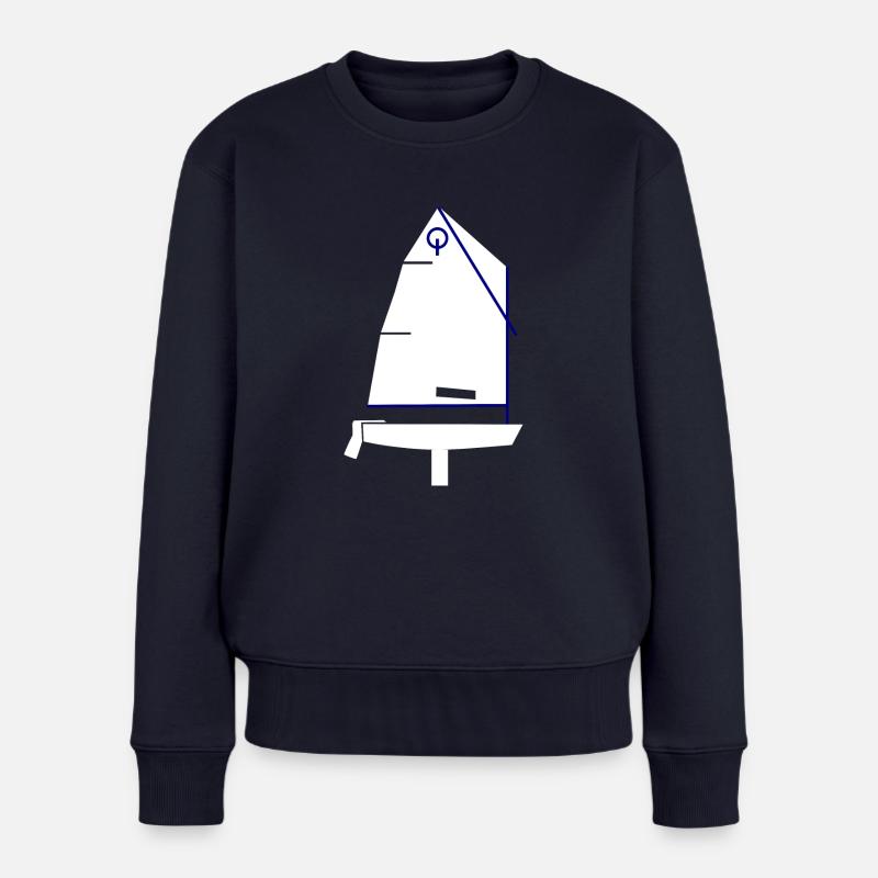 Optimist Opti - Frauen Premium Bio Pullover - Navy