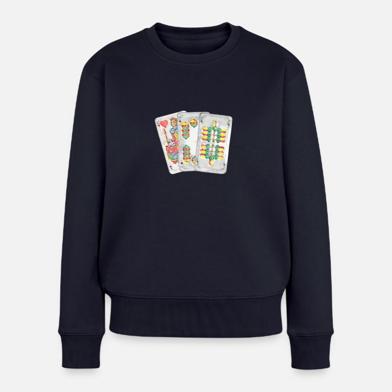 Watten Wattn Maschine - Frauen Premium Bio Pullover - Navy