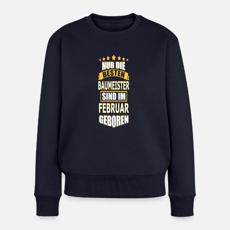 BAUMEISTER - Frauen Premium Bio Pullover - Navy