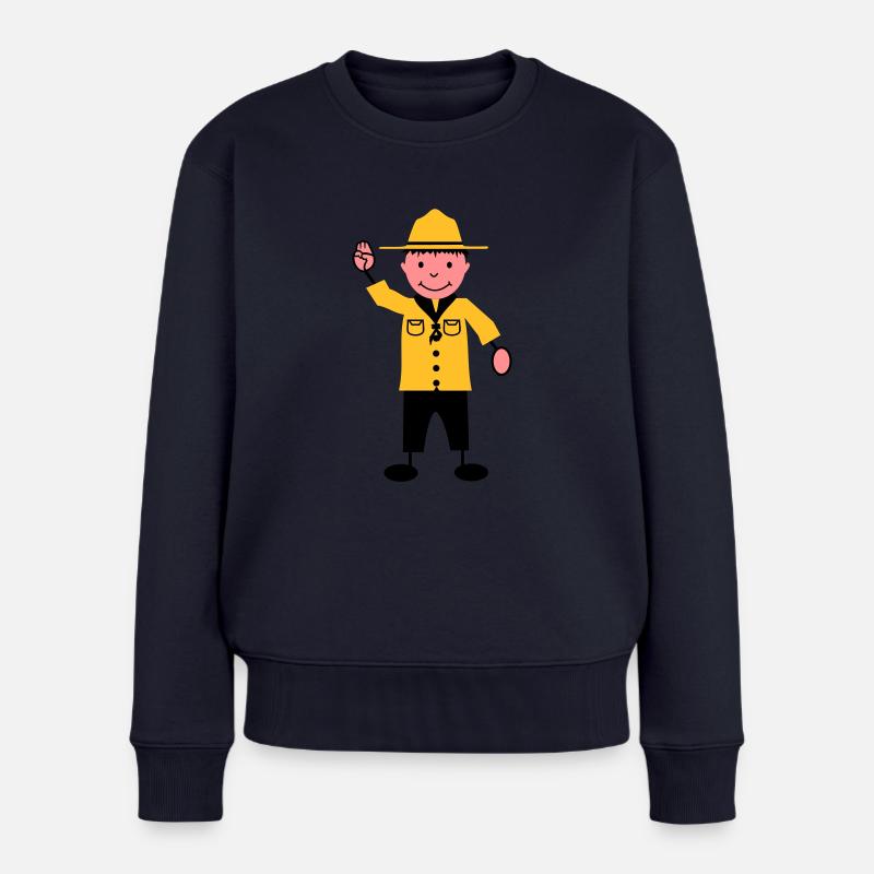 Pfadfinder - Frauen Premium Bio Pullover - Navy