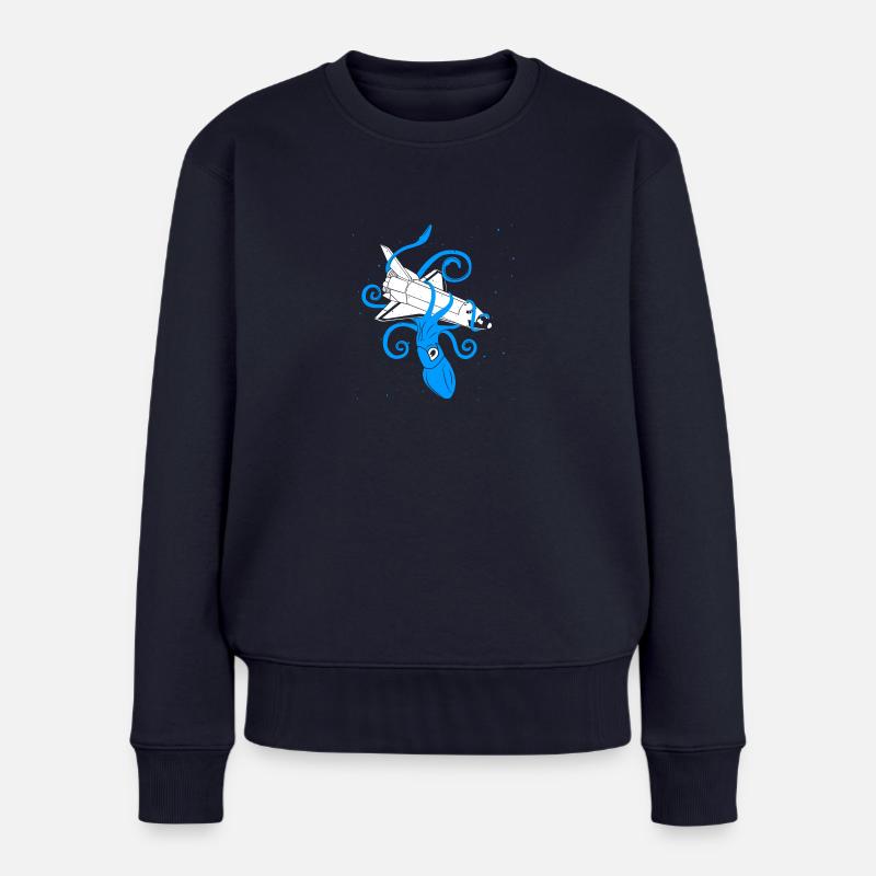 Squid vs Space Shuttle - Pull Premium bio Femme - bleu marine