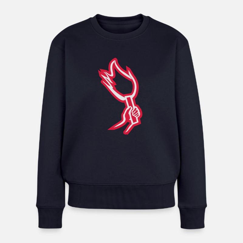 pyro - Women's Premium Organic Jumper - navy