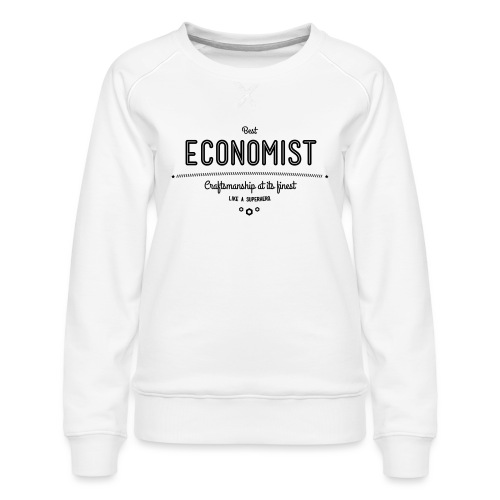 Bester Ökonom - wie ein Superheld - Frauen Premium Pullover
