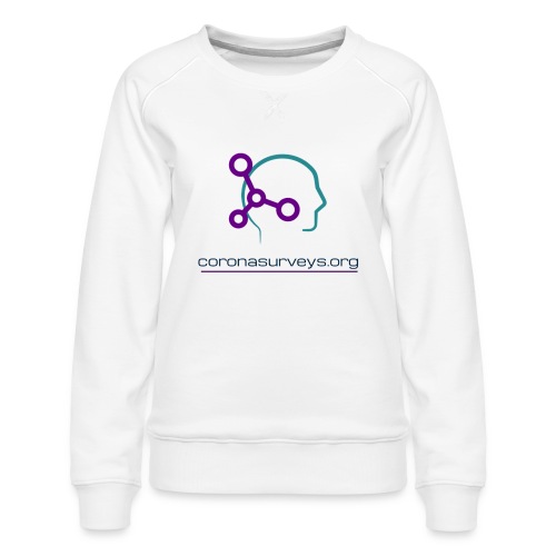 coronasruveys full logo transparent - Women's Premium Sweatshirt