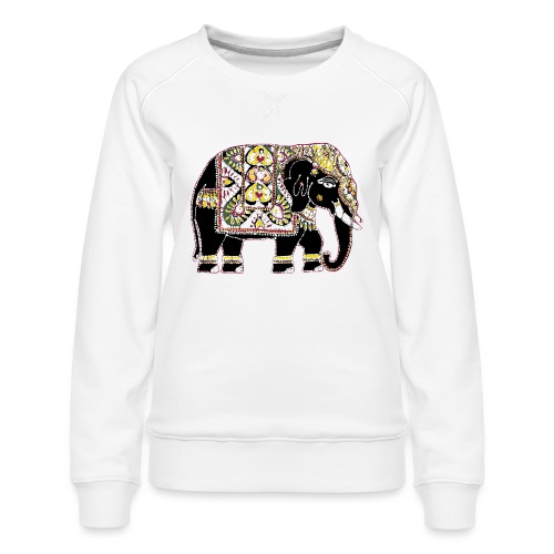 Indian elephant for luck - Women's Premium Sweatshirt