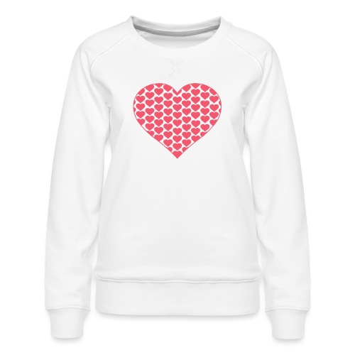 Viele Herzen ein Herz rose - Frauen Premium Pullover