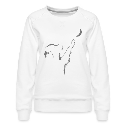 Vorschau: dog moon - Frauen Premium Pullover