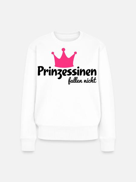lustig - Frauen Premium Bio Pullover - Weiß