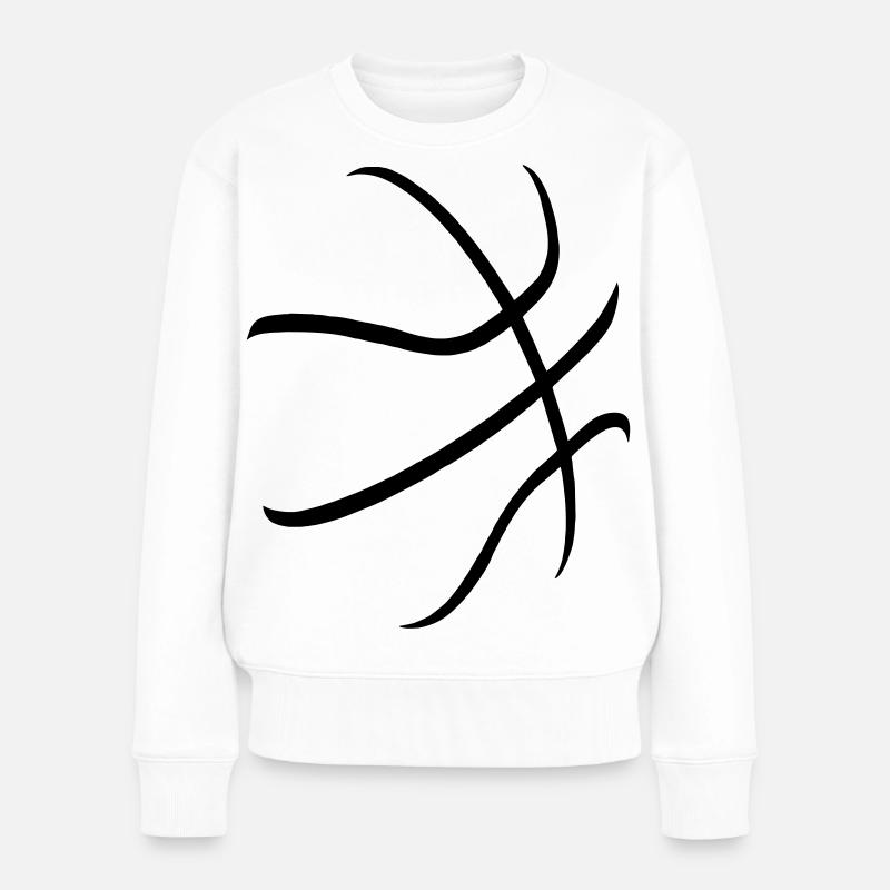 basketball - Frauen Premium Bio Pullover - Weiß