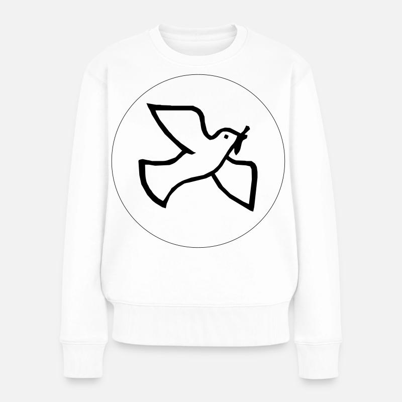 Colombe de la paix - Pull Premium bio Femme - blanc