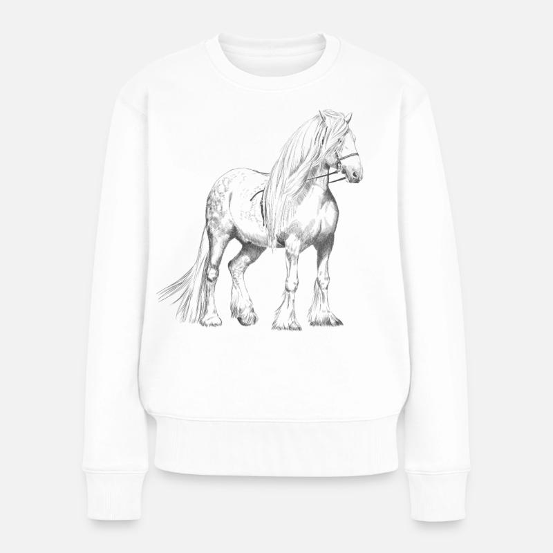 Kaltblüter - Frauen Premium Bio Pullover - Weiß