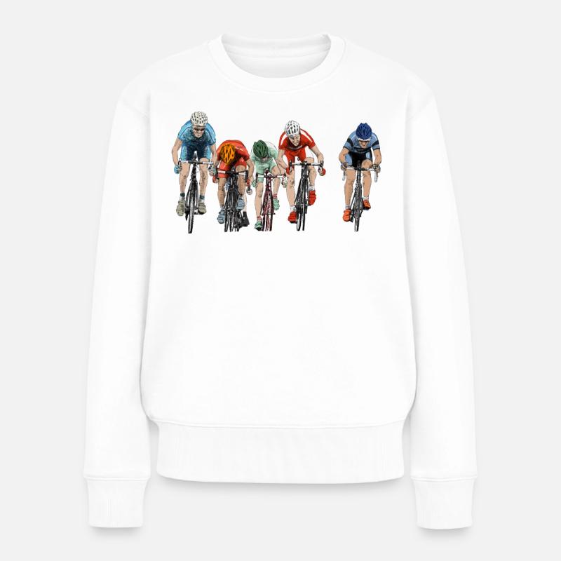 Rennen - Frauen Premium Bio Pullover - Weiß