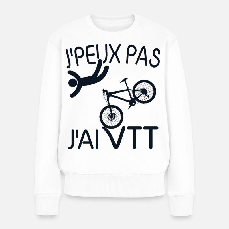 J'PEUX PAS , J'AI VTT - Pull Premium bio Femme - blanc