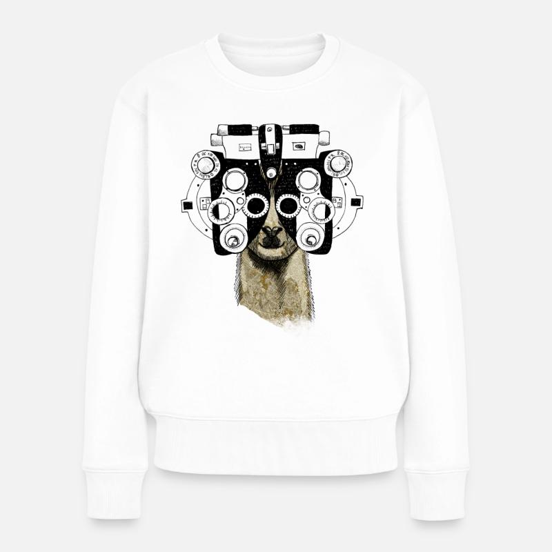Alpaca&Phoropter - Women's Premium Organic Jumper - white