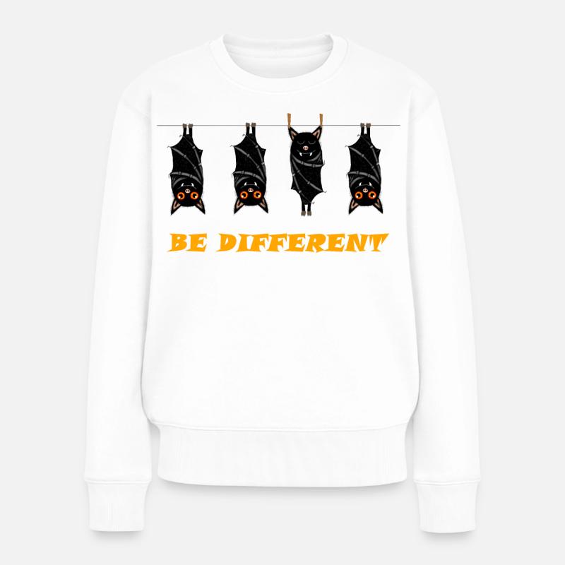 BE DIFFERENT - Women's Premium Organic Jumper - white