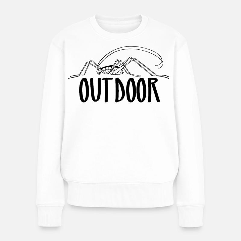 Outdoor - Frauen Premium Bio Pullover - Weiß