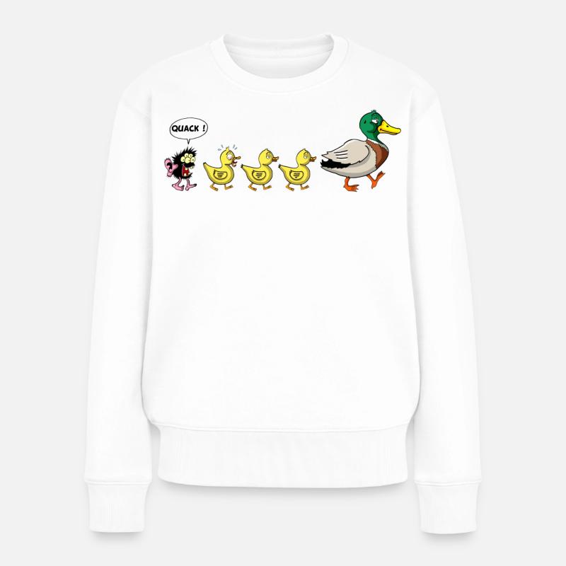 Le vilain petit canard - Pull Premium bio Femme - blanc
