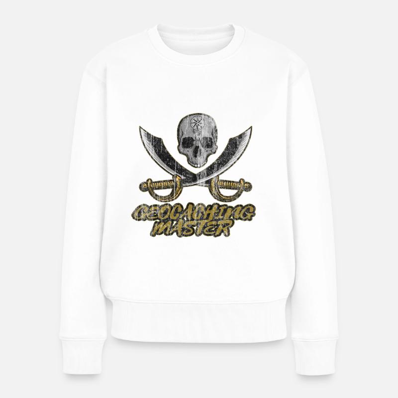 Geocaching - Women's Premium Organic Jumper - white