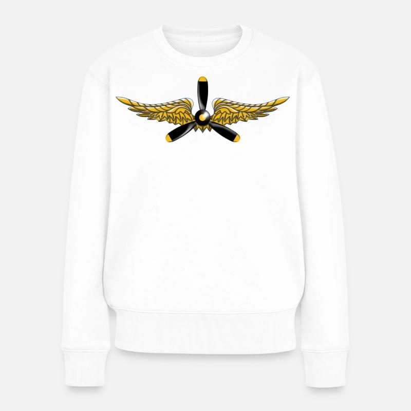 Wings - Pull Premium bio Femme - blanc