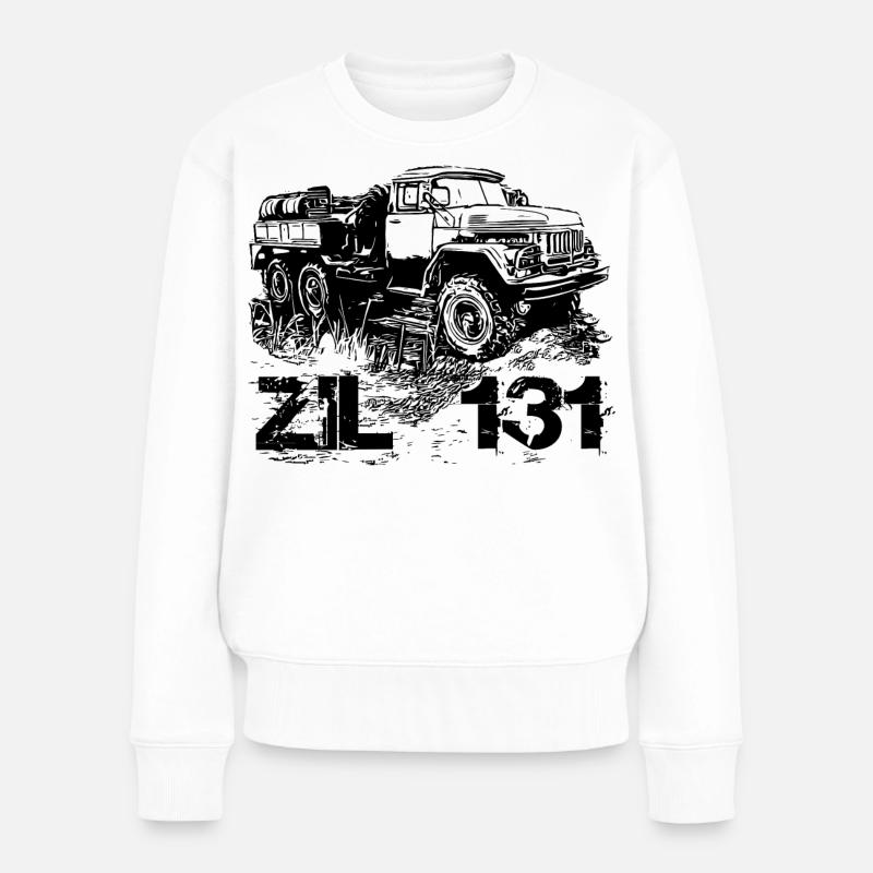 ZIL 131 - Frauen Premium Bio Pullover - Weiß