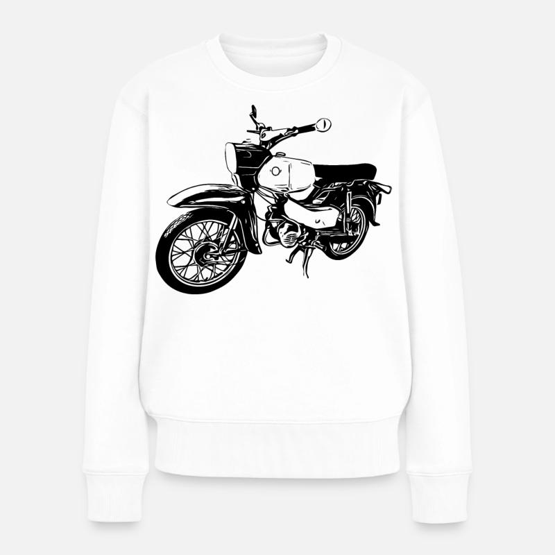 Simson Habicht - Frauen Premium Bio Pullover - Weiß