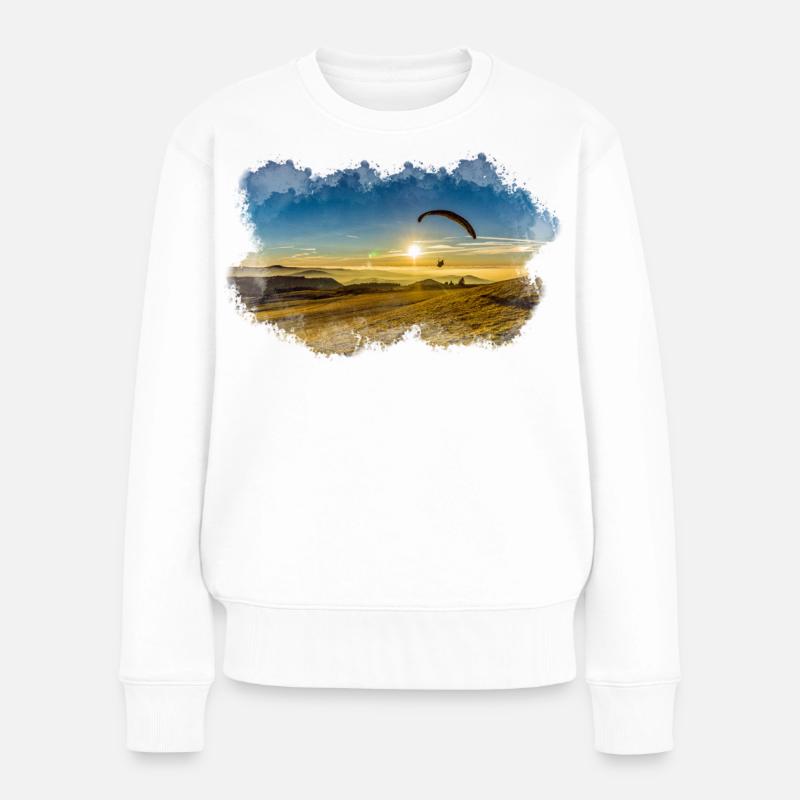 Parapente à l’eau - Pull Premium bio Femme - blanc