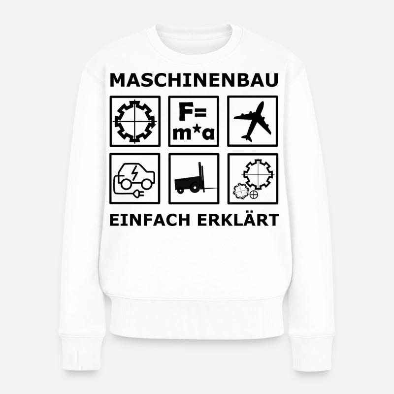 Mechanical Engineering Engineers - Women's Premium Organic Jumper - white