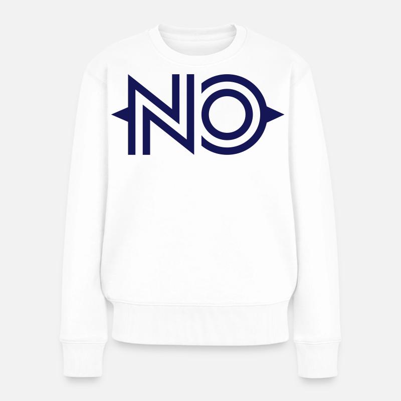 das original NO HB - Frauen Premium Bio Pullover - Weiß