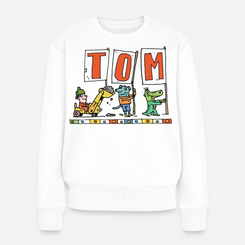 TOM hat Geburtstag - Frauen Premium Bio Pullover - Weiß