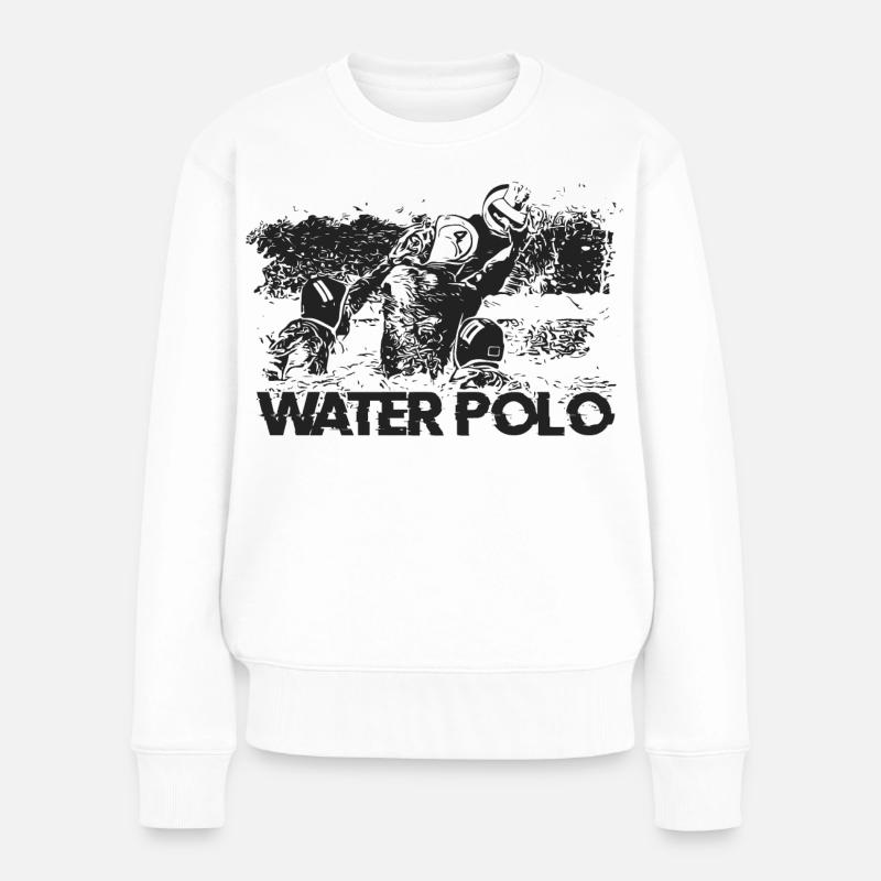 WATERPOLO - Frauen Premium Bio Pullover - Weiß