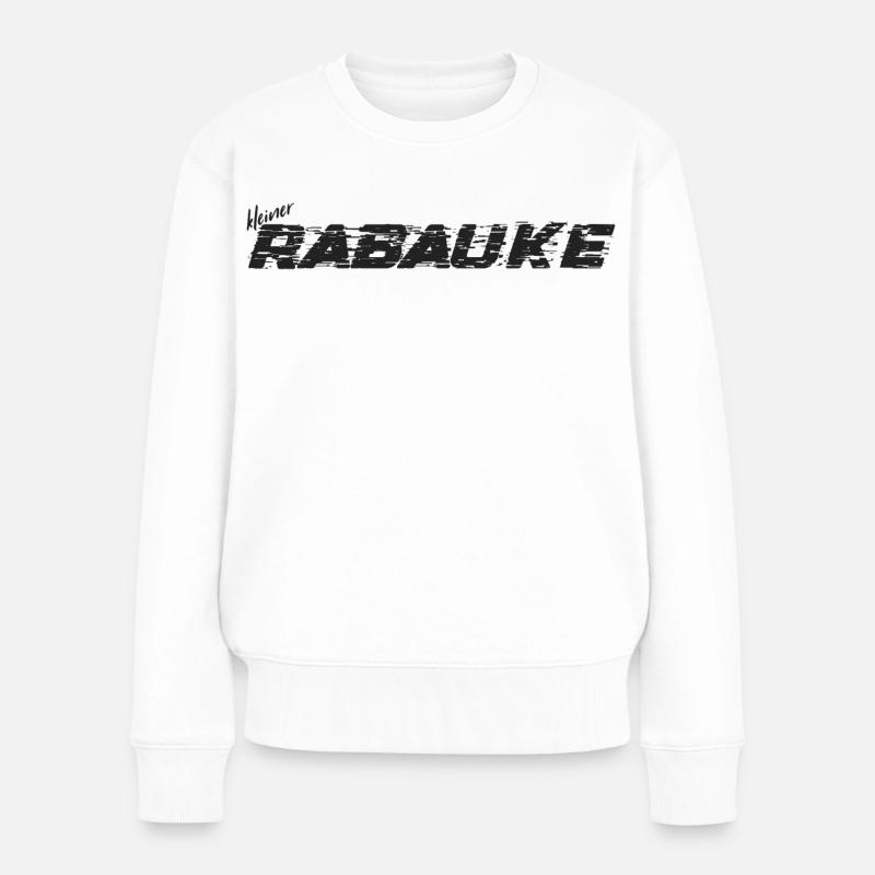 Kleiner Rabauke - Frauen Premium Bio Pullover - Weiß