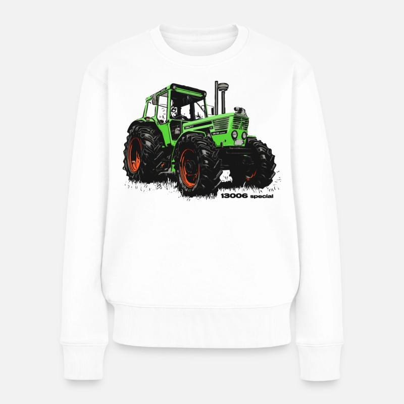 Deutz 13006 Special | Deutz Traktor | Deutz - Frauen Premium Bio Pullover - Weiß