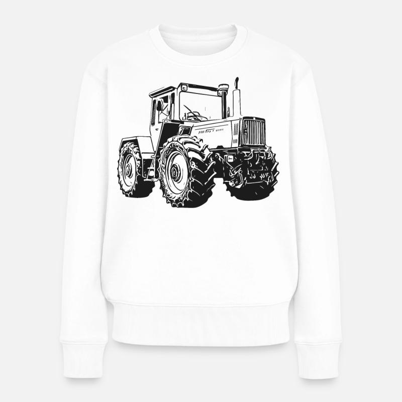 Tracteur MB trac 1800 intercooler - Pull Premium bio Femme - blanc