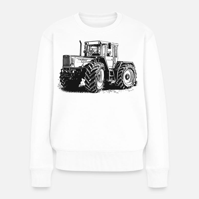 MB trac 1400 turbo | Traktor - Frauen Premium Bio Pullover - Weiß