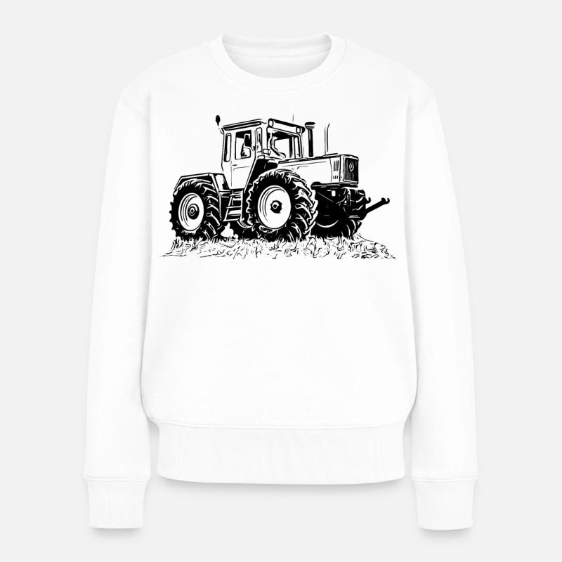 MB trac 1300 turbo | Traktor - Frauen Premium Bio Pullover - Weiß