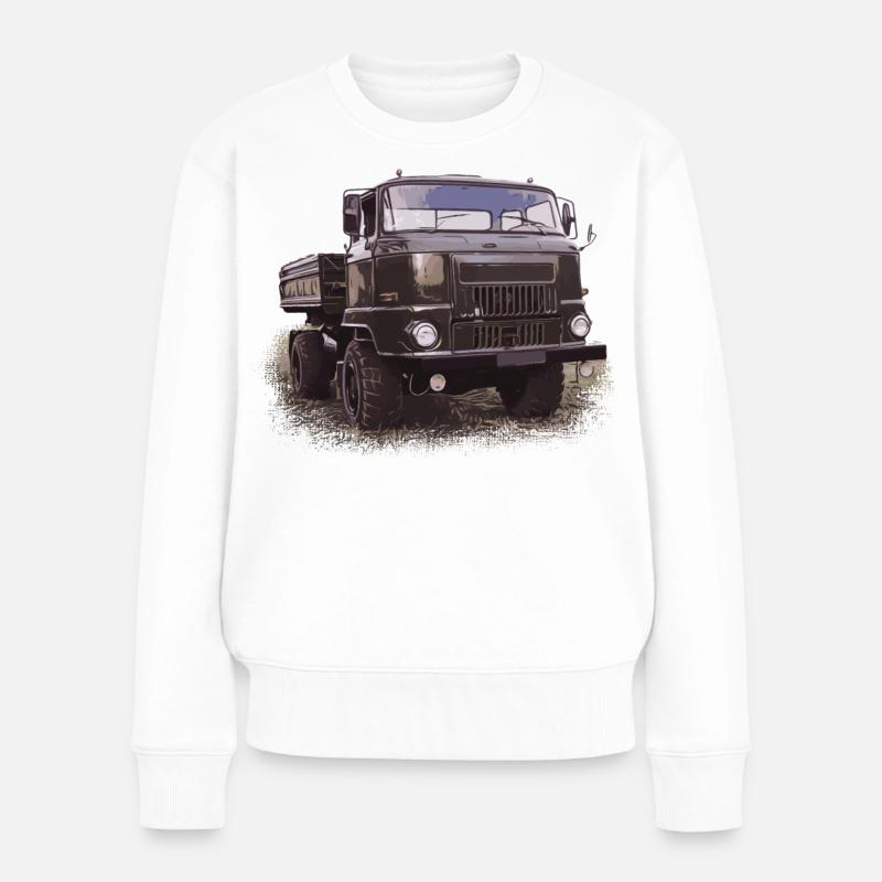 Benne basculante IFA L60 - Pull Premium bio Femme - blanc
