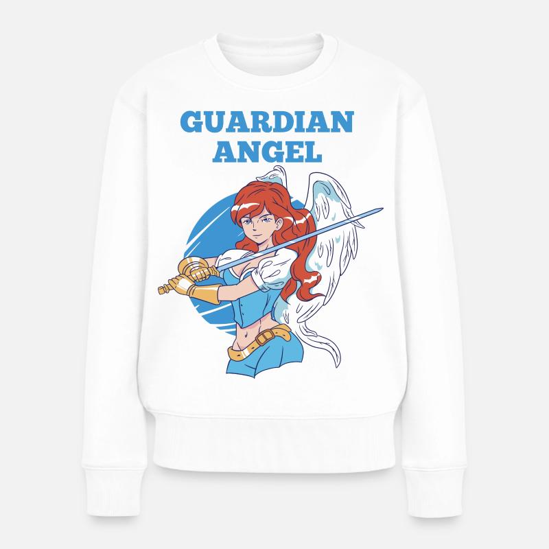 Ange gardien - Pull Premium bio Femme - blanc